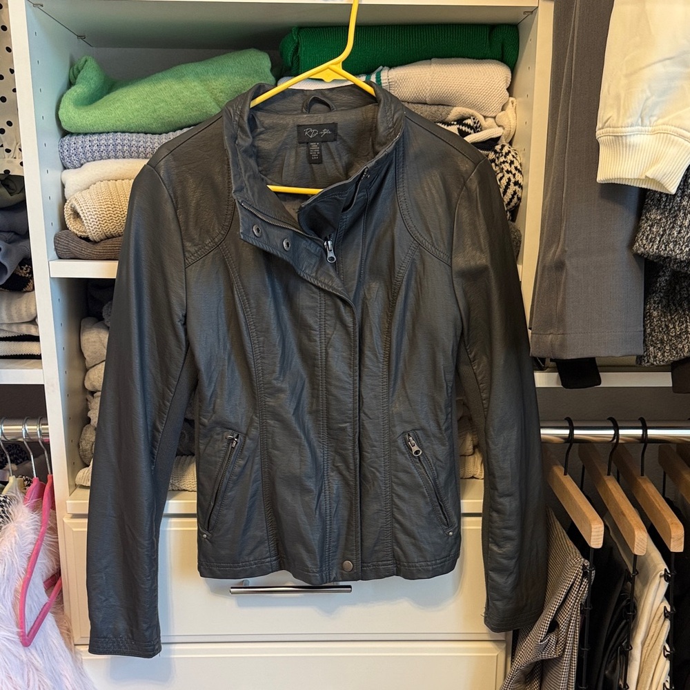 RD Style Black Leather Jacket